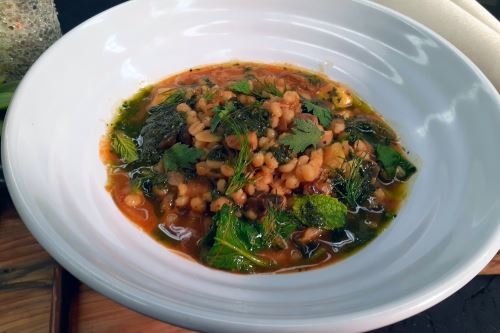 Mushroom and barley stew